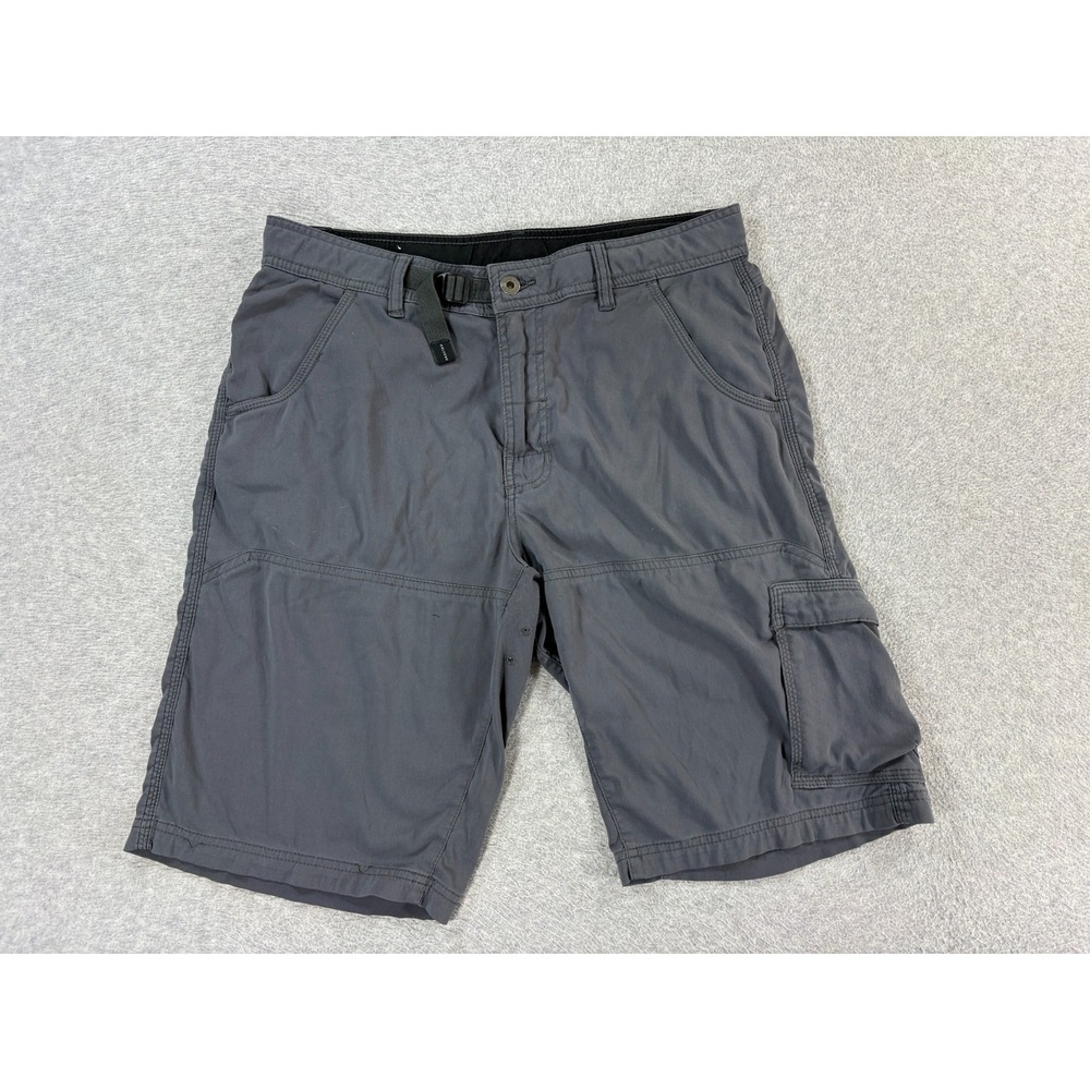 Prana ZION Hiking Climbing Shorts (Men's Medium) Gray - 12"